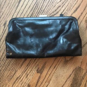 Latico Clutch in Black Leather